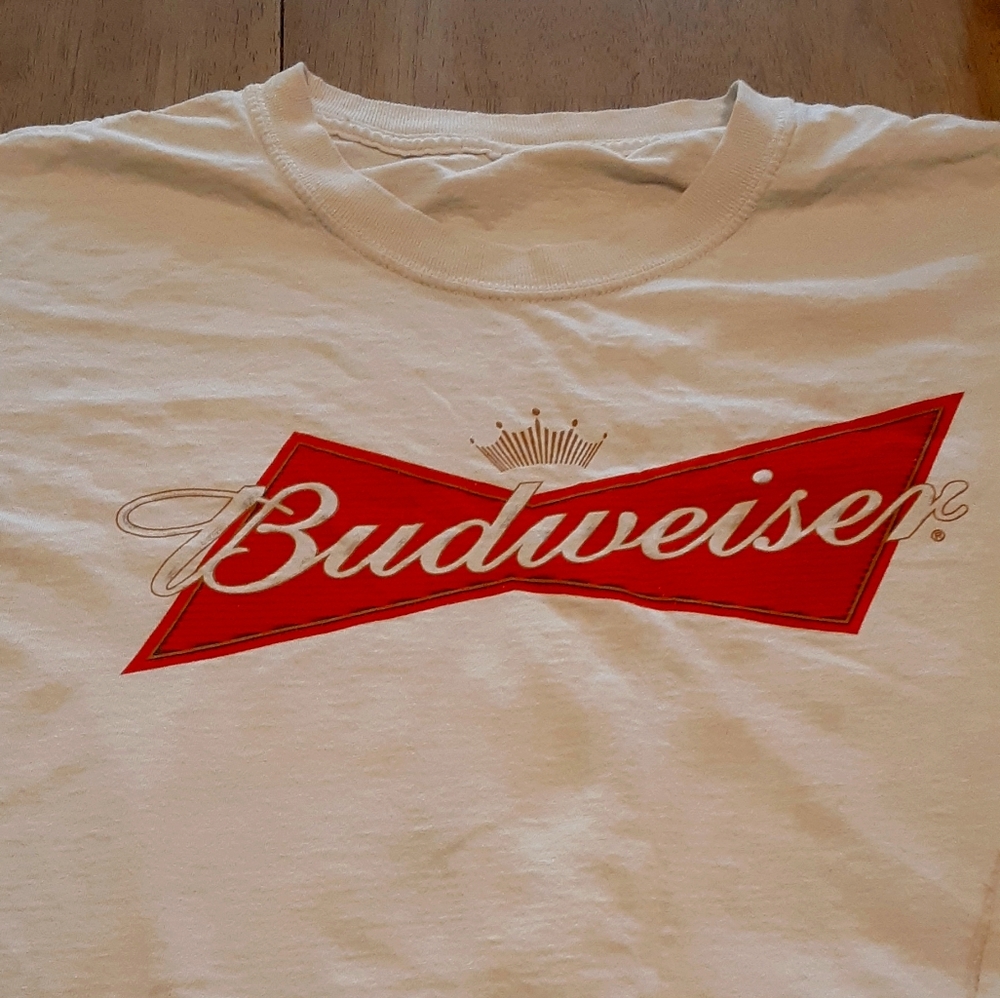 Budweiser Logo T-shirt Large Vintage Distressed